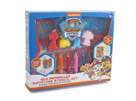 Paw Patrol Sprava pasteliek do vane so ablnami v krabici